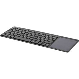 Wireless Aluminium Slim-Tastatur mit Touchpad, 2,4GHz, schwarz