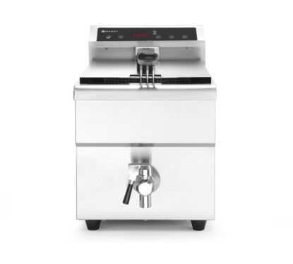 Induktionsfritteuse mit Ablasshahn - 8 l