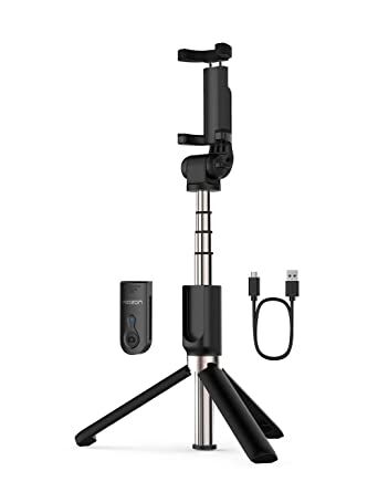 Extendable Selfie Stick with Wireless Remote and Tripod Stand