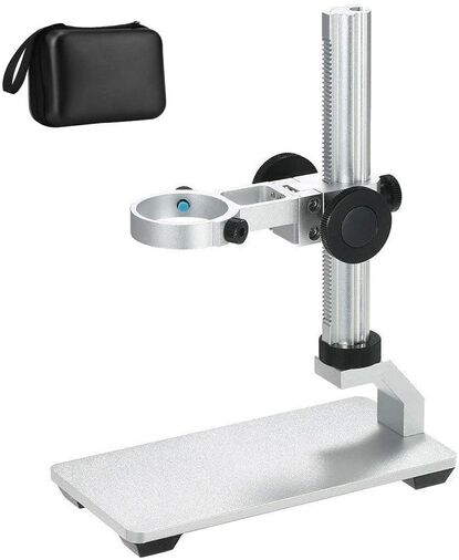 Aluminiumlegierung Ständer für USB Digital Mikroskop Kamera, Bysameyee Universal Einstellbare Mikroskop Metall Ständer Basis Unterstützung Halter Halt