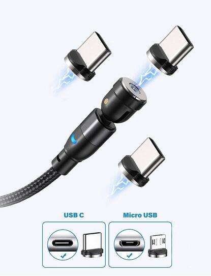 AUFU USB Magnetladekabel