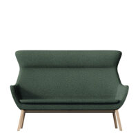 crona lounge 6388/AH (Vierfussgestell, Vollpolsterschale, Hochlehner)