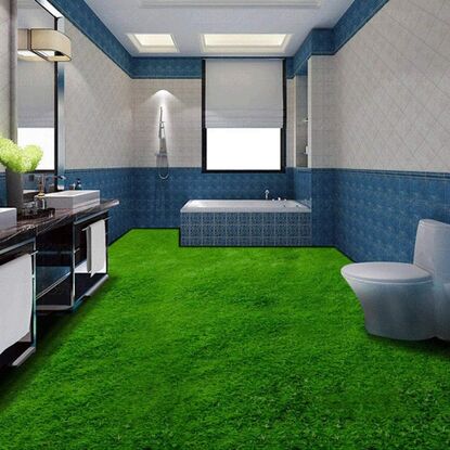 Benutzerdefinierte Boden Wandbild Tapete Home Decor 3D Grün