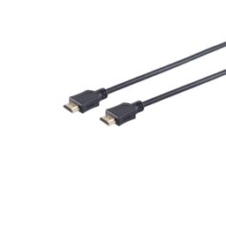 HDMI Kabel, 4K, verg., schwarz, 0,5m