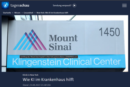 Künstliche Intelligenz im Mount Sinai-Krankenhaus