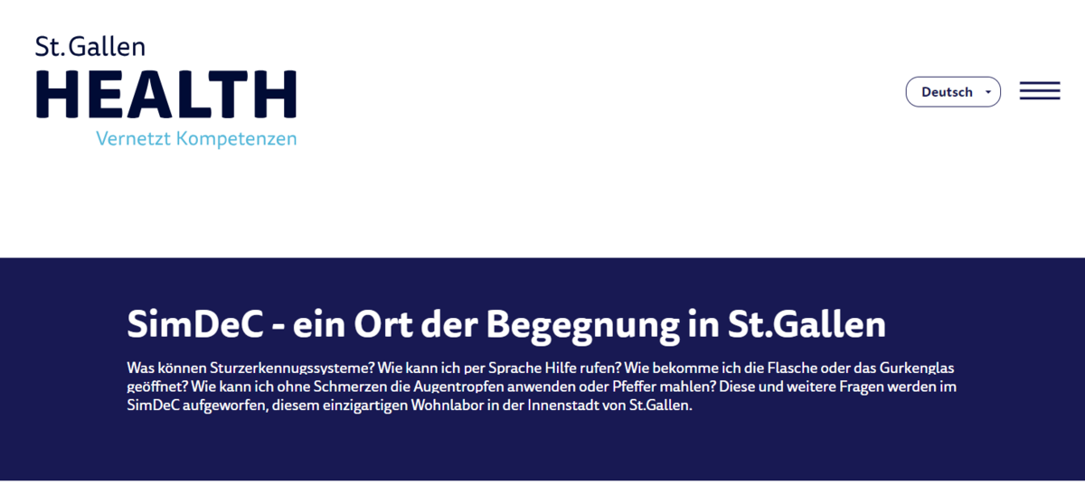 St Gallen Health | 16.08.2023 | SimDeC - ein Ort der Begegnung in St. Gallen