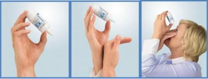 Fingerspitzengriff - bei der Applikation von COMOD-Augentropfen