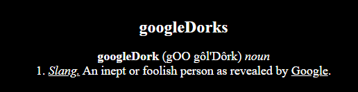Erweiterte Websuche: Dorking