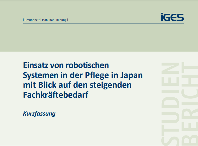 IGES: Robotische Systeme in der Pflege in Japan