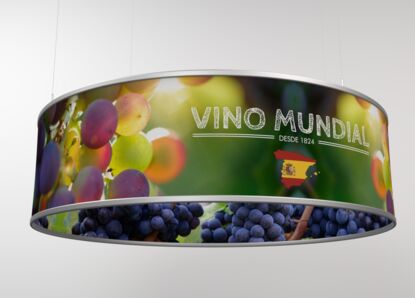 Rundbanner Zylinder Deckenhänger