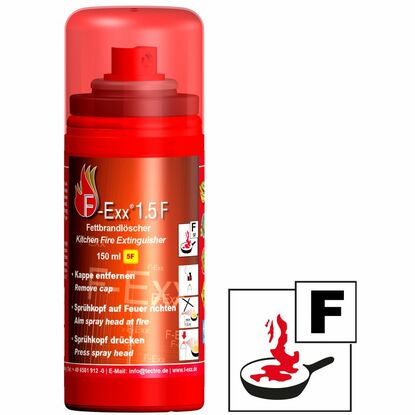 F-Exx 1.5 F - Der kleine Fettbrandlöscher für die Küche
