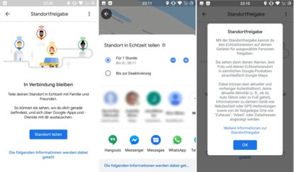 Google Standortfreigabe