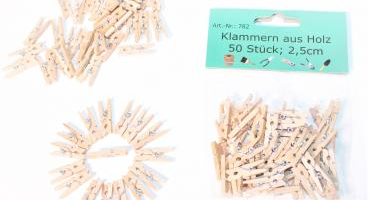 Mini Holzklammern - Clips 782