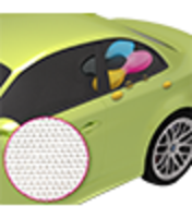 Lochfolie für Fahrzeugfensterverklebung mit freier Größe (rechteckig)