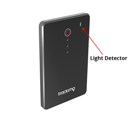 Trackimo 3G Travel Tracker Device with light detector